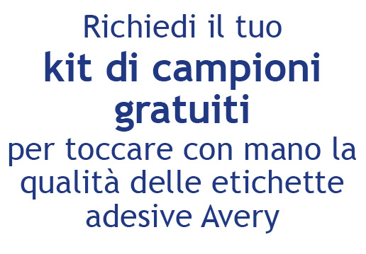 richiedi campioni gratuiti di etichette adesive