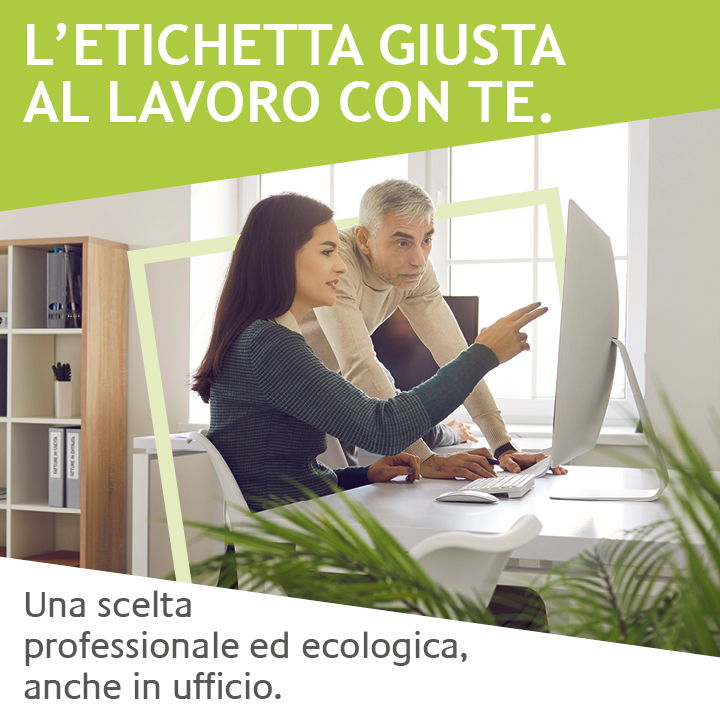 illustrazione di due persone che lavorano in ufficio