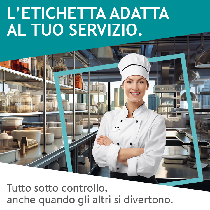 illustrazione di una donna che lavora all'interno di una cucina