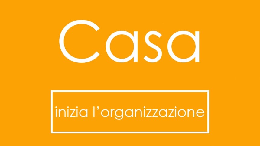infografica con scritta casa