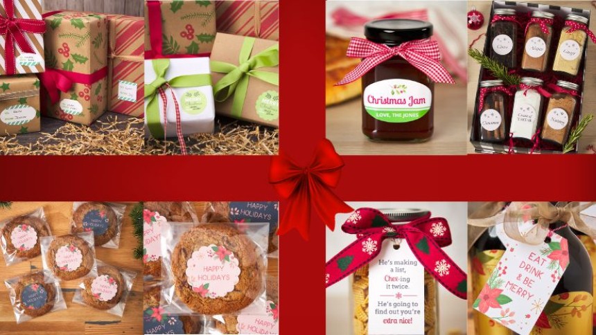etichette personalizzate per regali di natale