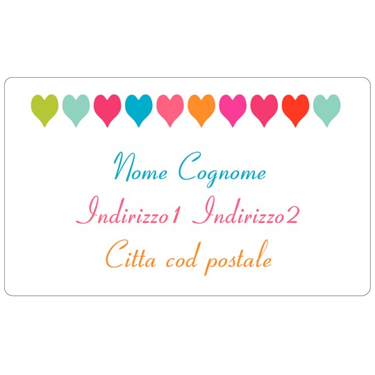 etichette cuori