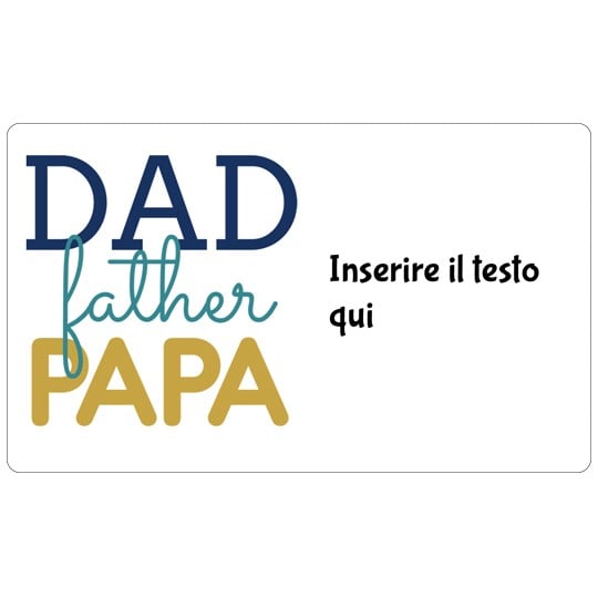 etichette festa del papa Dad