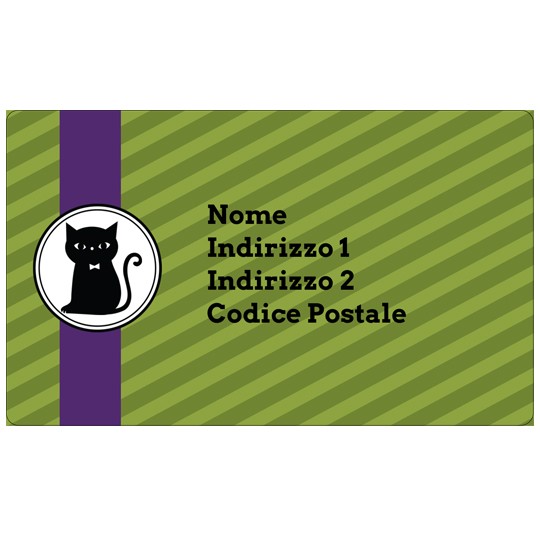 Etichette halloween gatto nero