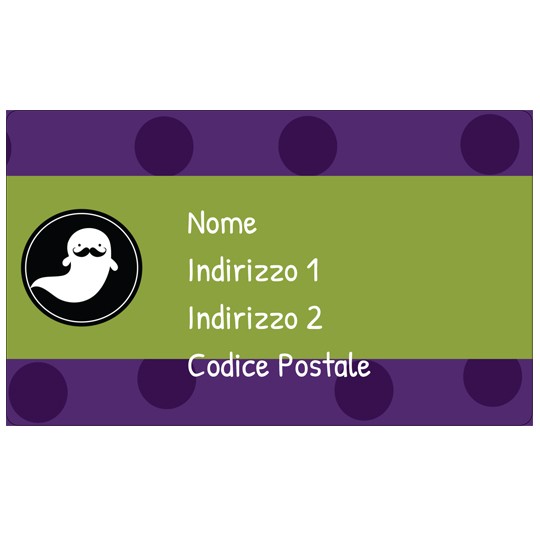 Etichette halloween fantasma