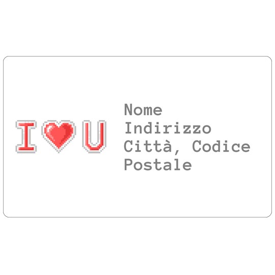 Etichetta san valentino ILU