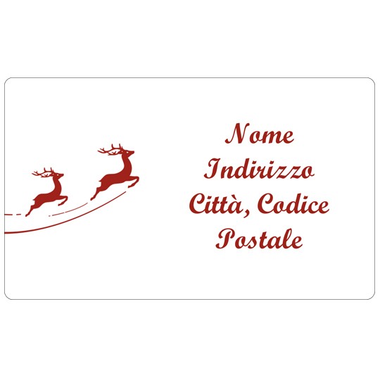 Etichette di Natale Renne