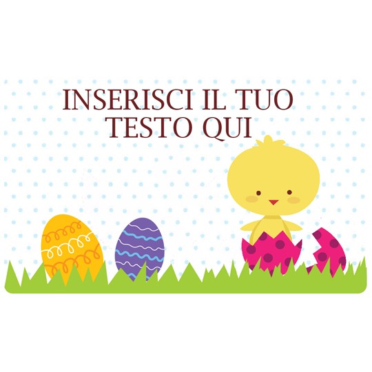 Etichette pasqua pulcino