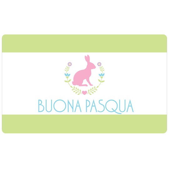 Etichette buona Pasqua coniglio