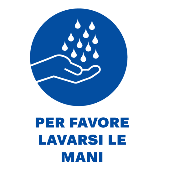 cartello lavarsi le mani covid 19