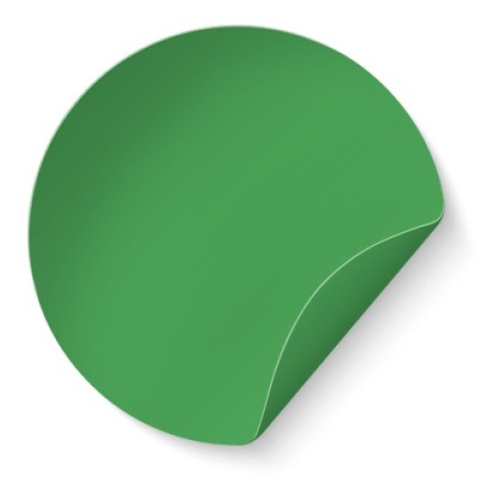 Etichette in carta verde