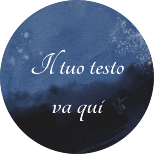 Etichette adesive matrimonio blu notte