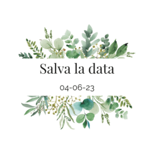 etichette rotonde matrimonio salva la data con fiori