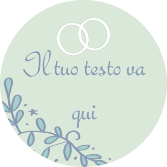 Etichette matrimonio con anelli