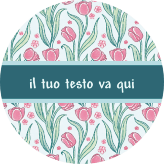 Etichette matrimonio tulipani