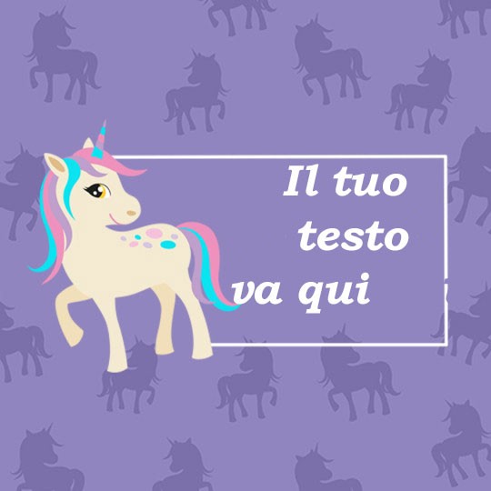 Etichette back to school unicorno