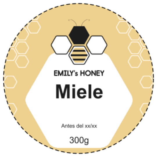 etichette per il miele idee con ape