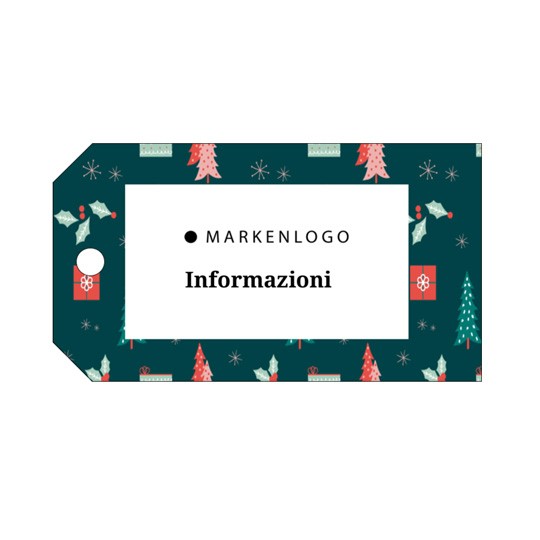 cartellini personalizzati per Natale