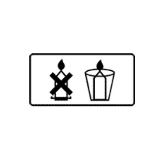 Utilizzare un portacandele adatto poiché queste candele si liquefanno mentre bruciano.