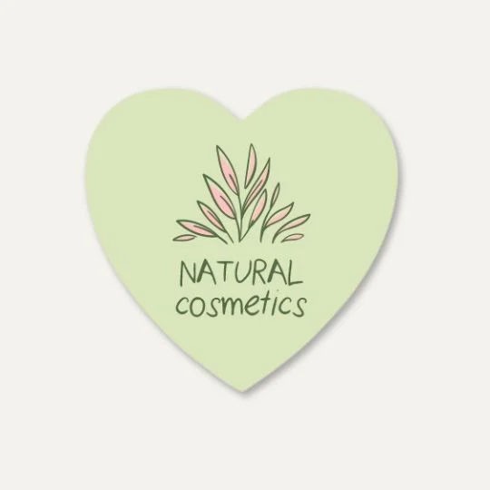 etichette personalizzate a forma di cuore