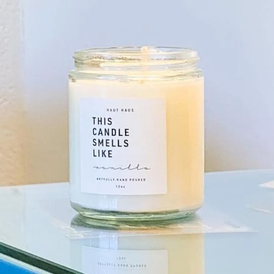 etichette quadrate per candele personalizzate