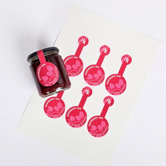 500 Bollini Adesivi Chiudipacco Handmade With Love Per Decorare Confezioni Di Prodotti Fatti A Mano