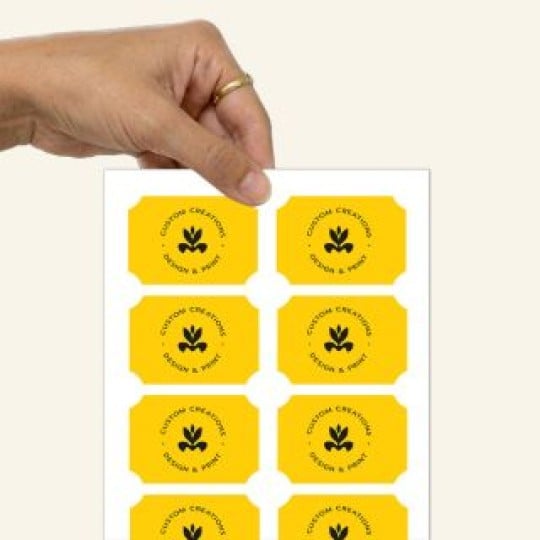 foglio rettangolo sagomato