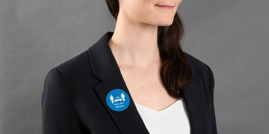 Badge segnaletica covid 19