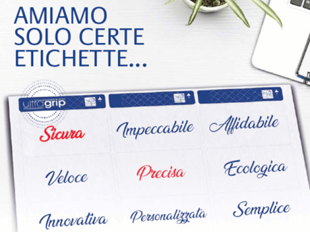 etichette adesive ultragrip