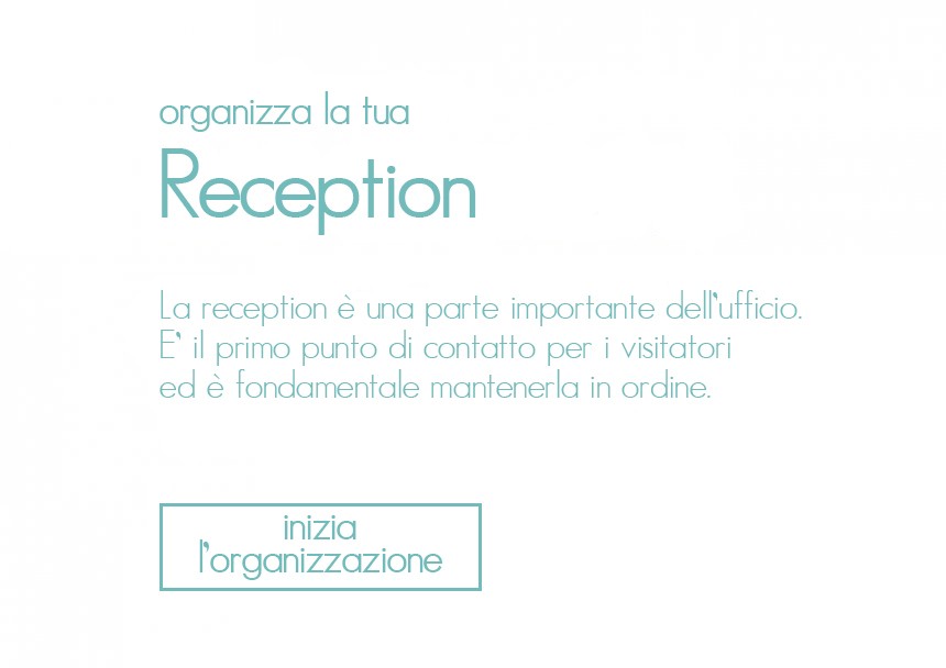 Organizza la tua reception