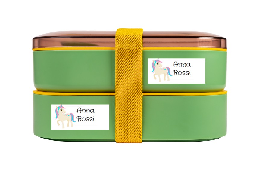 Etichette personalizzate per porta pranzo