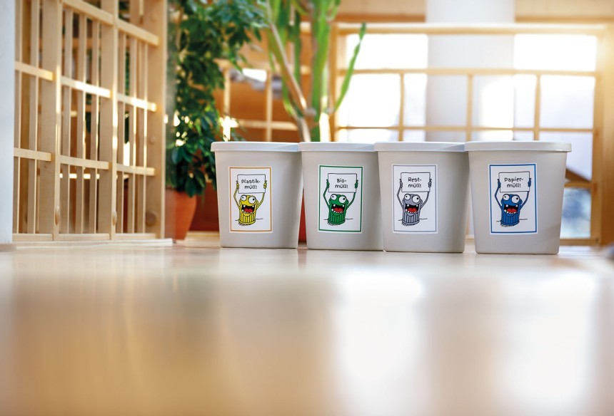organizzare i rifiuti in ufficio