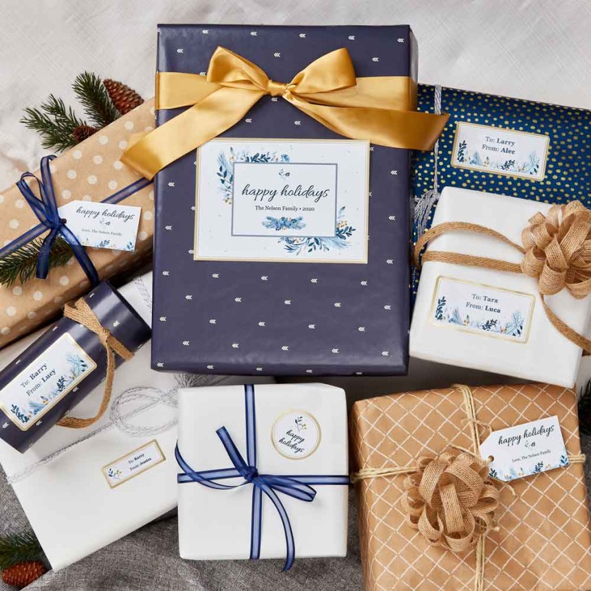 etichette per personalizzare i regali di natale