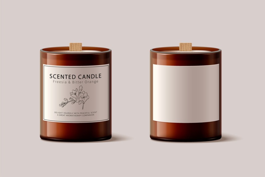 etichette personalizzate per candele fatte in casa