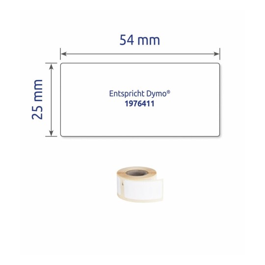 Etichette in rotolo bianche ultraresistenti A1976411 25 x 54 mm
