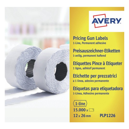 Etichette per prezzatrici a 1 linea PLP1226