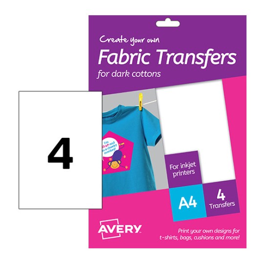 T-Shirt transfer fogli A4 MD1003 Contenuto: 4 Foglio / 4 Foglio