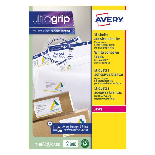 Etichette adesive in carta Ultragrip L7651-25