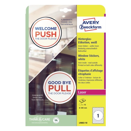 Adesivi per finestre stampabili L9003-10