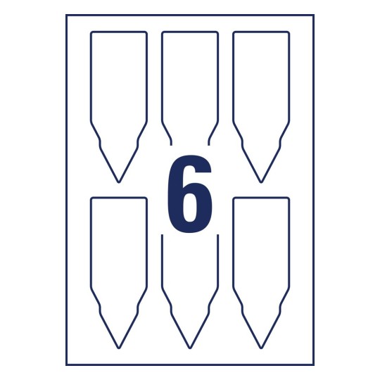 Cartellini stampabili per piante T3006-10 128 x 47 mm