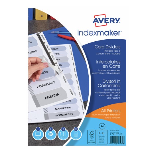 Divisori Index Maker™ in cartoncino 01812061