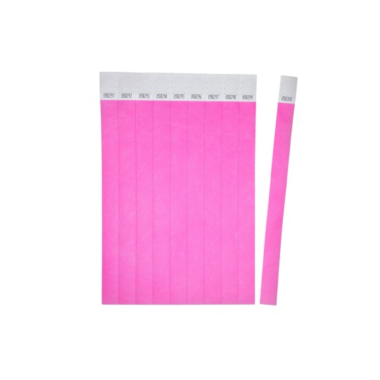 Lotto tickets arranged in a grid, each marked with a unique number, predominantly pink in color.