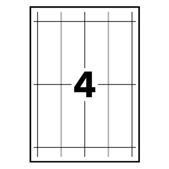 Segnaposto da tavolo in carta L4794-10 120 x 45 mm
