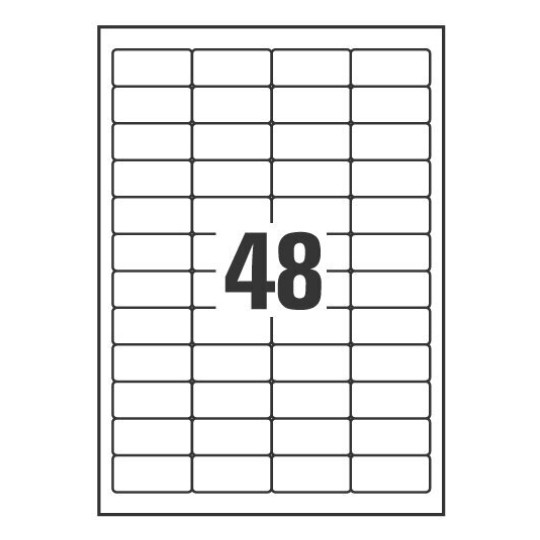 Etichette adesive rimovibili L4736REV-25 45,7 x 21,2 mm