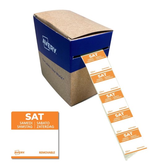 We Can Source It Ltd - Preparato Alimentare Giorno DOT Etichette/Removibili Adesivi 50mm X 65 Mm - 500 Lables (1 Roll - Foto 9