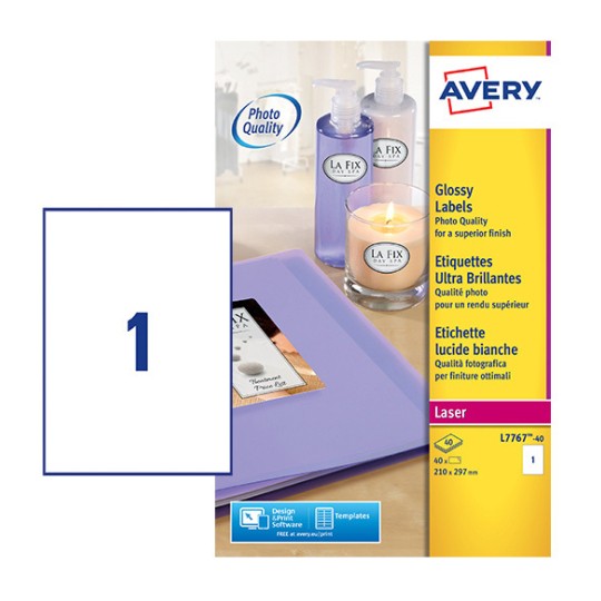 Etichette Avery Zweckform Per CD - 40 Pezzi, 117mm, Bianche Opache, Per Stampanti - Foto 6