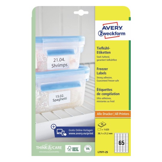 Etichette per freezer L7971-25