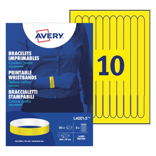 Braccialetti identificativi stampabili L4001-5