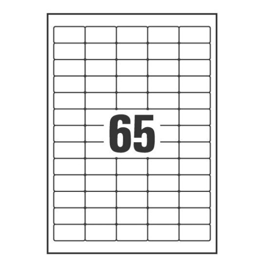 Etichette adesive trasparenti opache J8551-25 38,1 x 21,1 mm