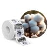 rotolo di etichette realizzate con carta cotone